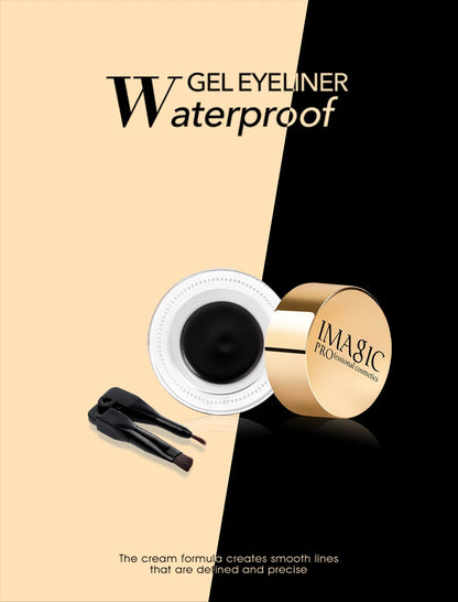 3-Color Gel Eyeliner Waterproof Quick Dry Long-Lasting