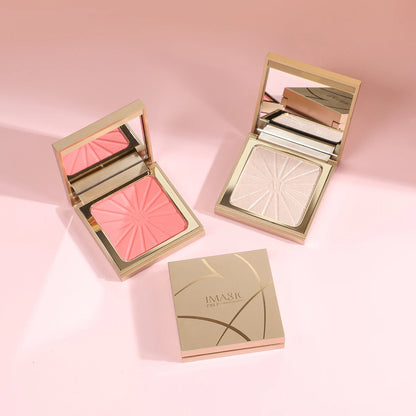 Brightening Highlighter&Cheek Blush Palette 8-Color