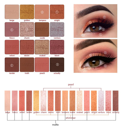 Eyeshadow Palette Matte Make Up Palette Highlight