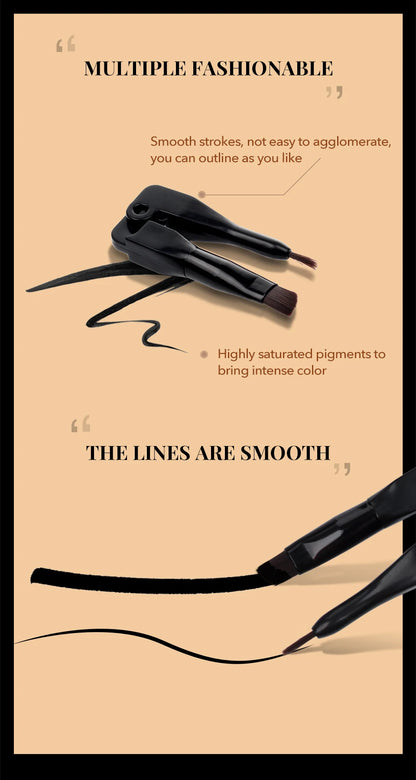 3-Color Gel Eyeliner Waterproof Quick Dry Long-Lasting