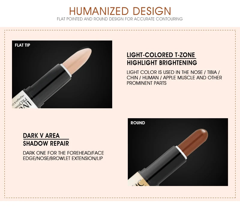 Creamy 2 in 1 Contour Concealer Stick