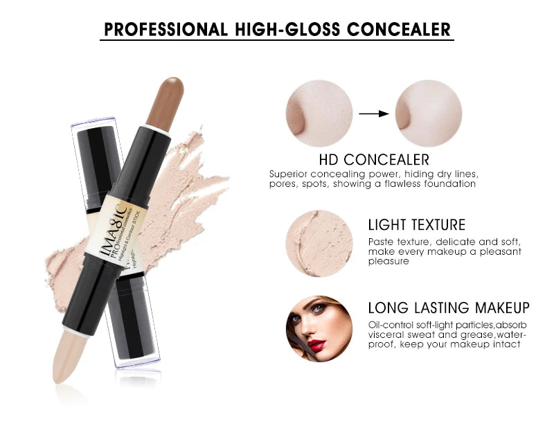 Creamy 2 in 1 Contour Concealer Stick