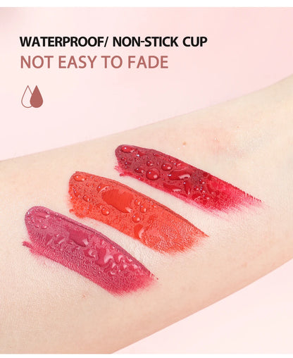 5-Color Set Waterproof Matte Nude Color Lipstick Lip Gloss