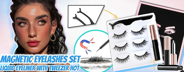 Hot 1 Pair Magnetic Eyelashes