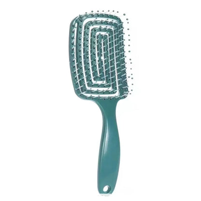 1Pcs Elastic Massage Comb Hollow Out Hair Brush Scalp Massage