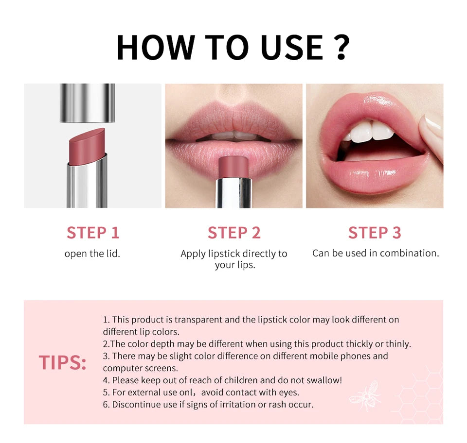 Glossy Honey Lipstick Plumper Lips