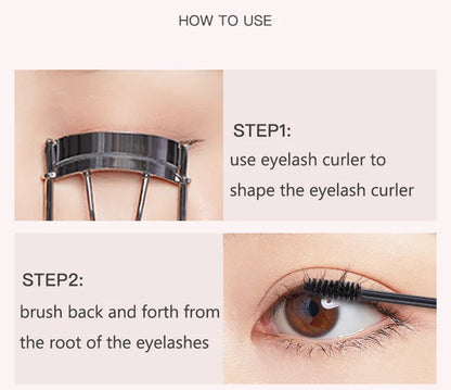 Mascara Eyelash Primer Waterproof Dense Curl Manga Eyes Lash