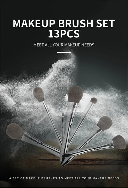 13pc Makeup Brushes Set