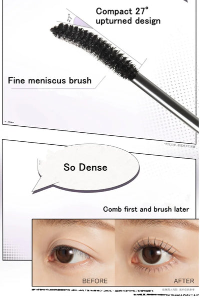 Mascara Eyelash Primer Waterproof Dense Curl Manga Eyes Lash