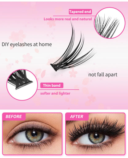 MJ DIY Lashes Extension Kit Eyelashes 200 PCS