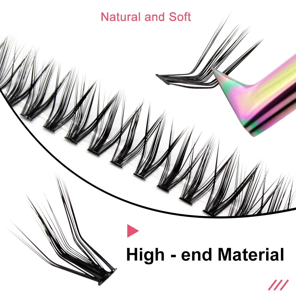 New 60pcs 30D L Curl Cluster Eyelash Extension