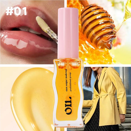 SAM SUGAR 6 color Fruit Honey Pearl Essential Lip Oil