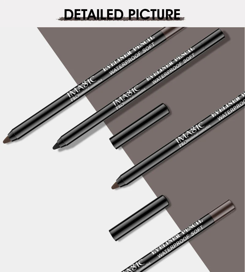 Black/White Eyeliner Waterproof Long-lasting Fast Dry