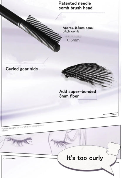 Mascara Eyelash Primer Waterproof Dense Curl Manga Eyes Lash