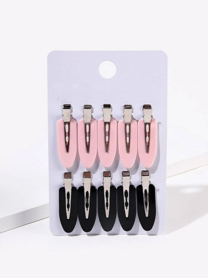 10pcs/set No Bend Seamless Hair Clips