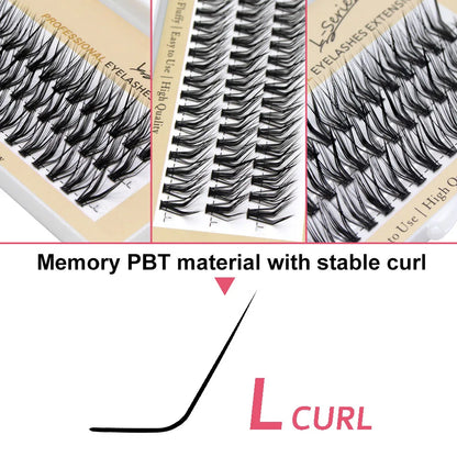 New 60pcs 30D L Curl Cluster Eyelash Extension