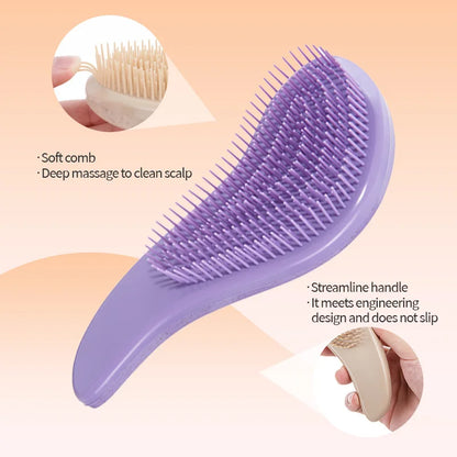 1pcs Detangling Hairbrush Soft Scalp Massage