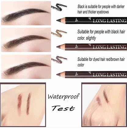 6/12Pcs Eye Brow Pencil Waterproof Professional