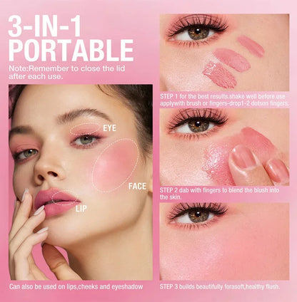 4pcs Set Jelly Cheek Blush Tint 3-in-1