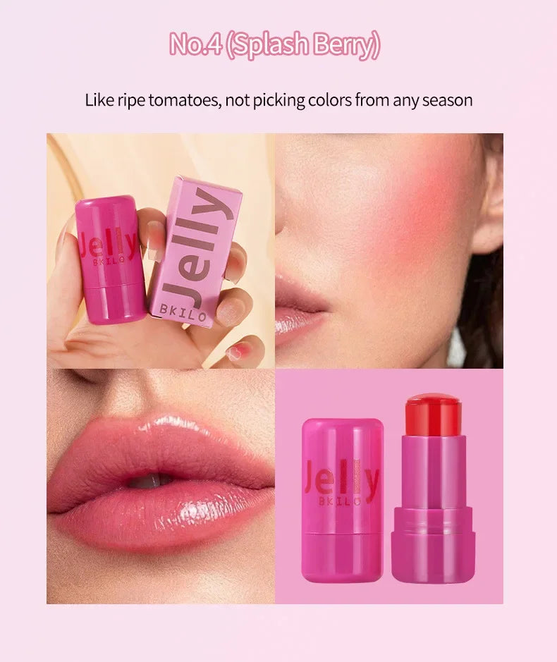 4pcs Set Jelly Cheek Blush Tint 3-in-1