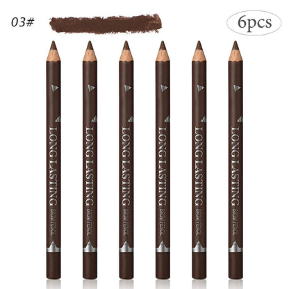 6/12Pcs Eye Brow Pencil Waterproof Professional