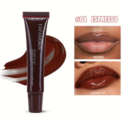 5-color glossy lip balm, moisturizing, hydrating and lightening lip lines