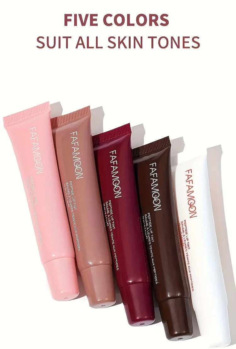 5-color glossy lip balm, moisturizing, hydrating and lightening lip lines