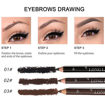 6/12Pcs Eye Brow Pencil Waterproof Professional