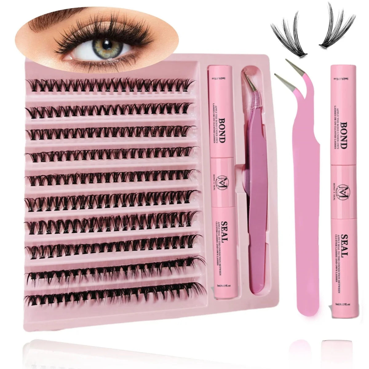 MJ DIY Lashes Extension Kit Eyelashes 200 PCS