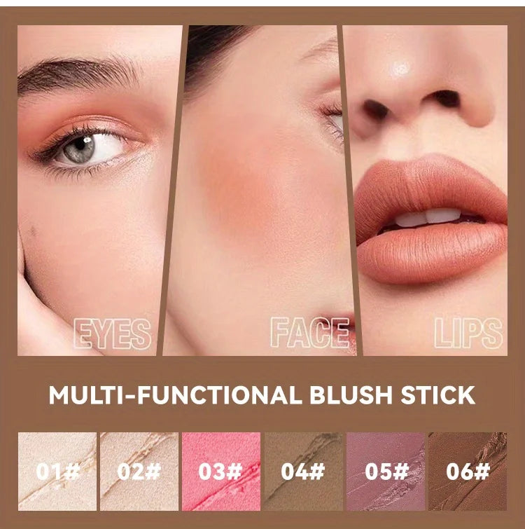 Cream Contour Sticks,Shades with Highlighter & Bronzer & Blush, Non-greasy and Water-resistant