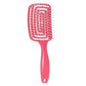 1Pcs Elastic Massage Comb Hollow Out Hair Brush Scalp Massage