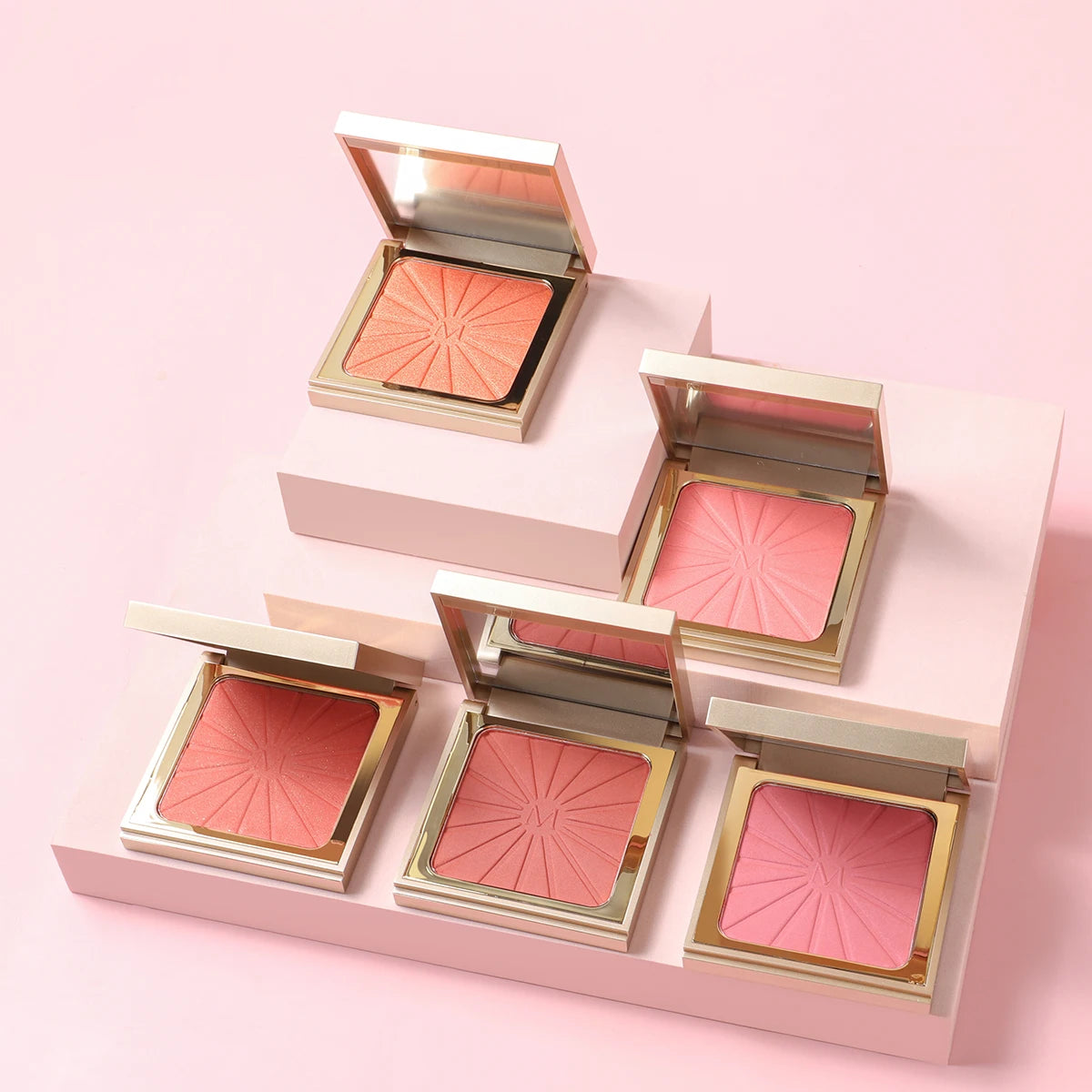 Brightening Highlighter&Cheek Blush Palette 8-Color