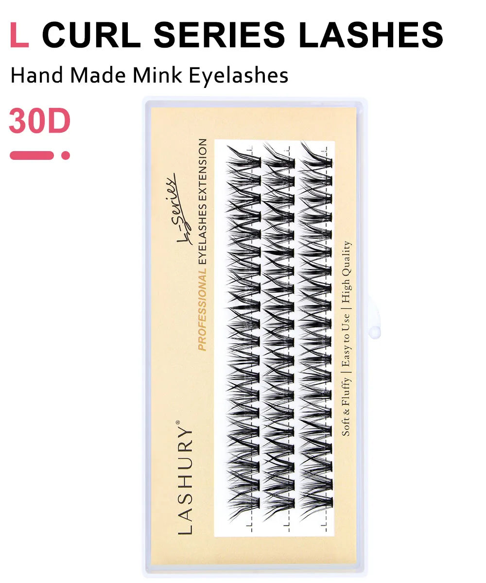 New 60pcs 30D L Curl Cluster Eyelash Extension