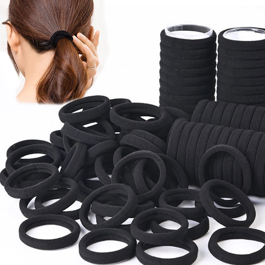 50/100pcs Black Hair Bands