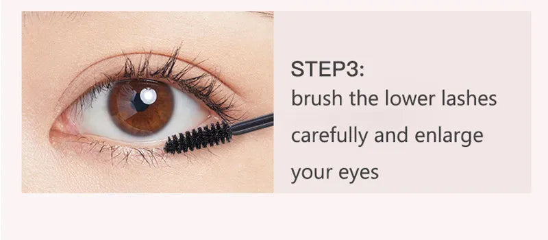 Mascara Eyelash Primer Waterproof Dense Curl Manga Eyes Lash