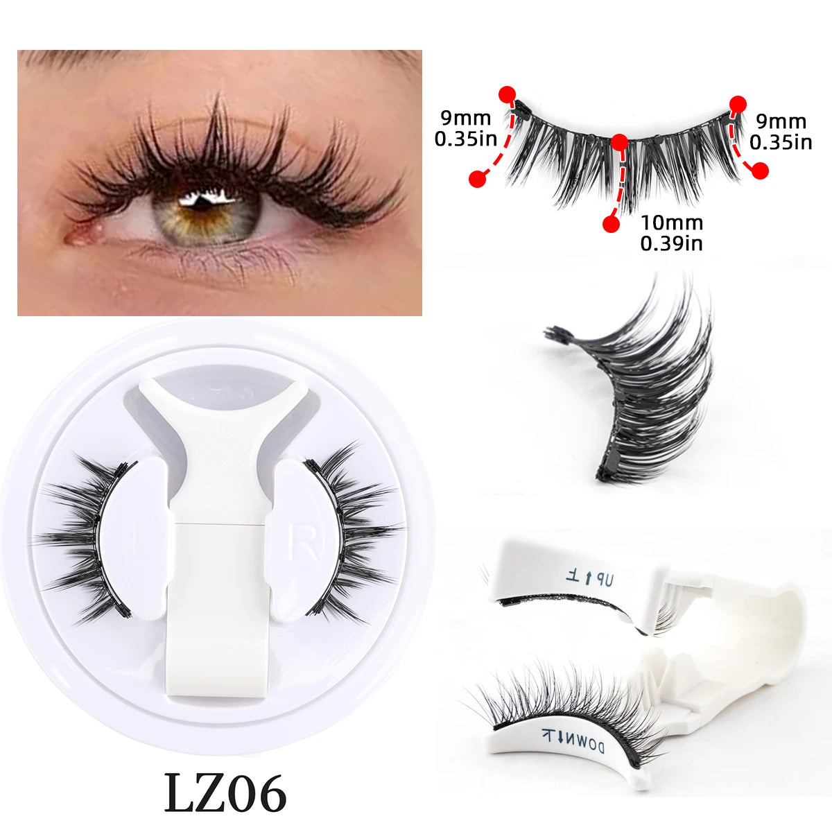 Hot 1 Pair Magnetic Eyelashes