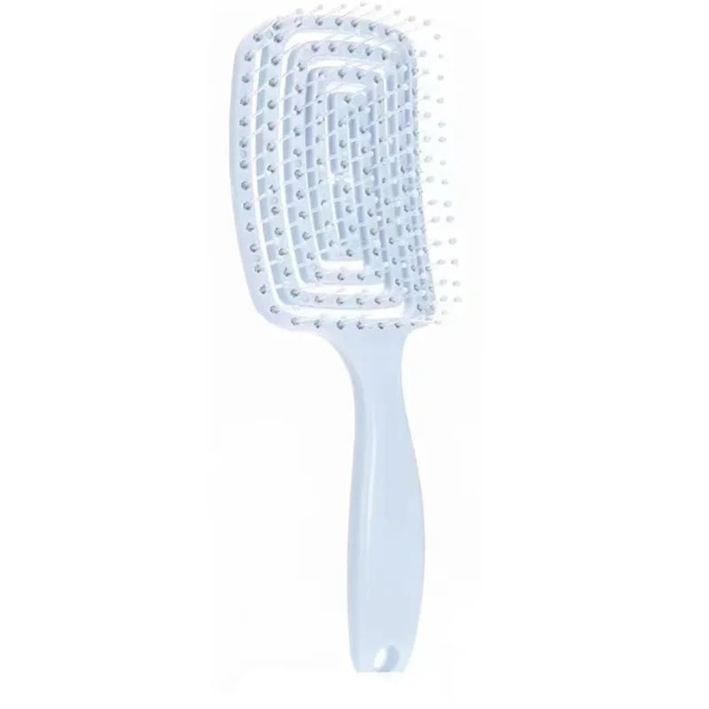 1Pcs Elastic Massage Comb Hollow Out Hair Brush Scalp Massage