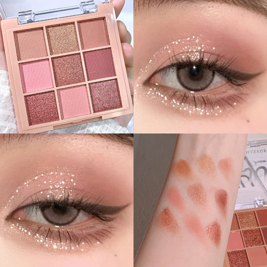 Warm Winter Brown Shadow Nine Colors Eyeshadow