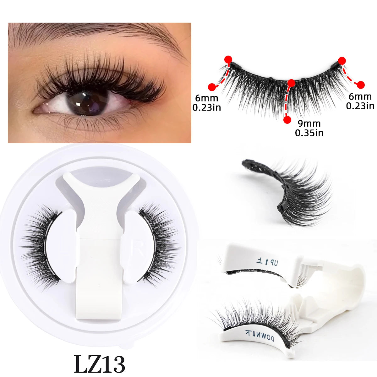 Hot 1 Pair Magnetic Eyelashes